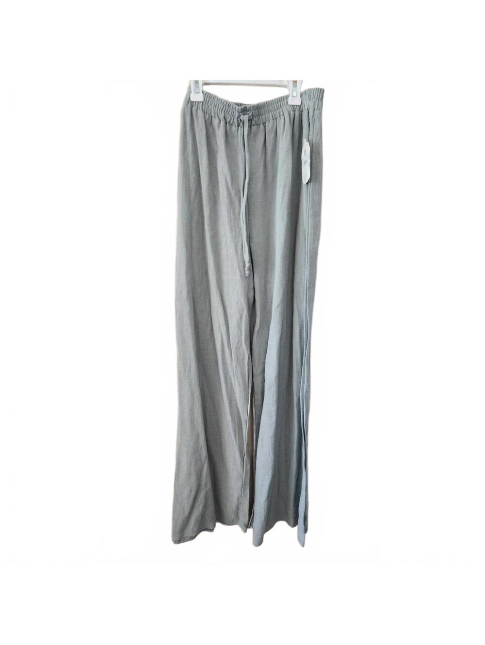 Altar'd State Sage Green Pull-on Linen Pants